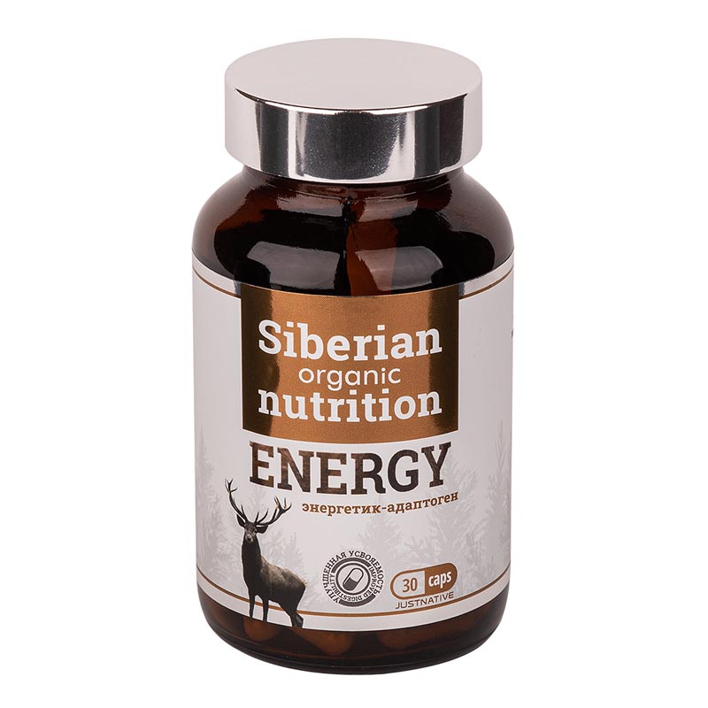 Siberian organic Energy, энергетик-адаптоген 30 капс.