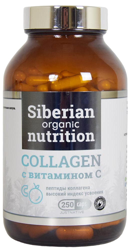 Siberian organic пептиды коллагена с витамином С 250 капс